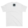 Short-Sleeve T-Shirt (White), "Mahalo." Gildan Ultra Cotton  | The Adam Carolla Show Logo on back